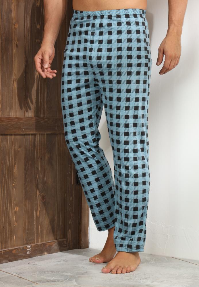 Pantaloni de Pijama ,Barbati,Culoare Turcoaz cu Negru ,Engros